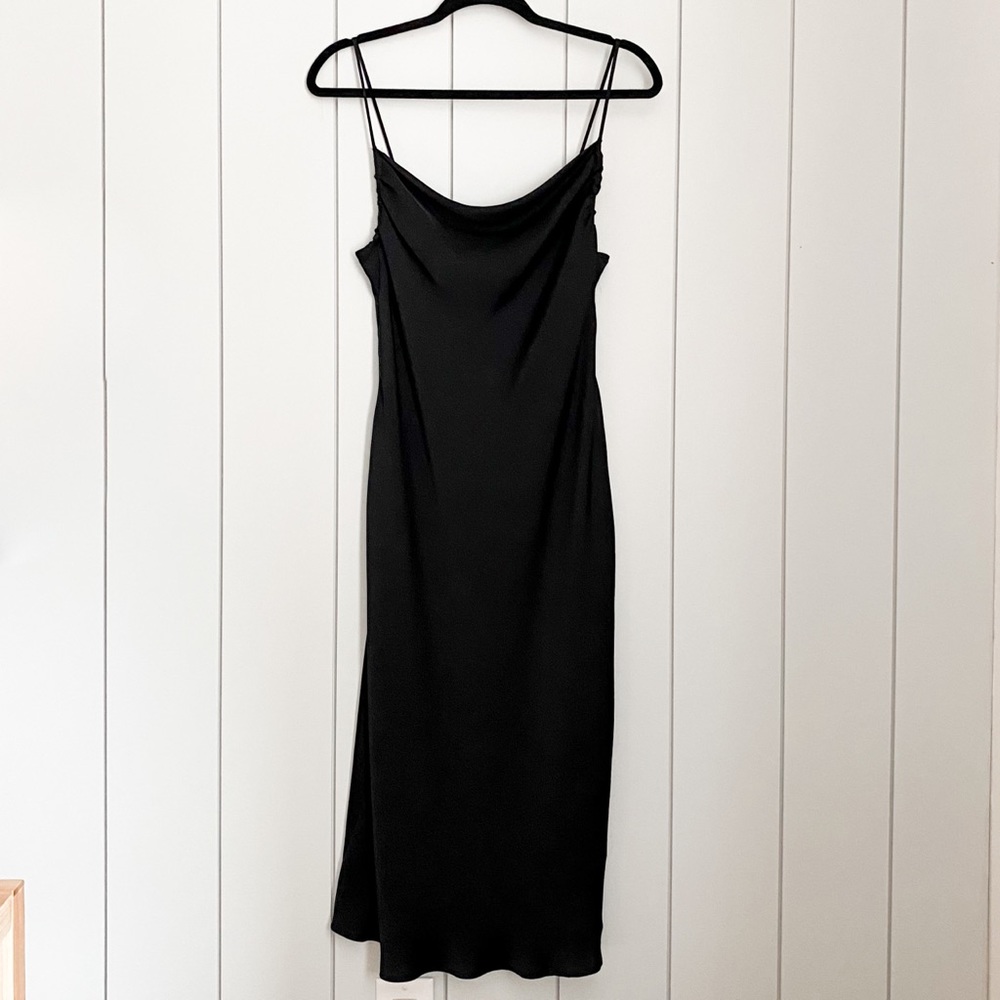 Zara satin midi dress